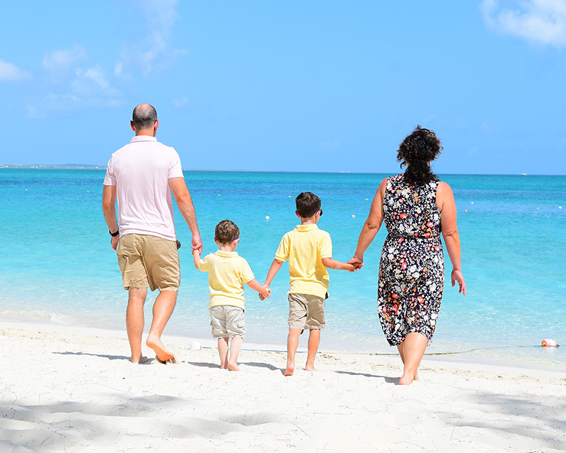 Psychologist Jennifer Doran Family on the beach